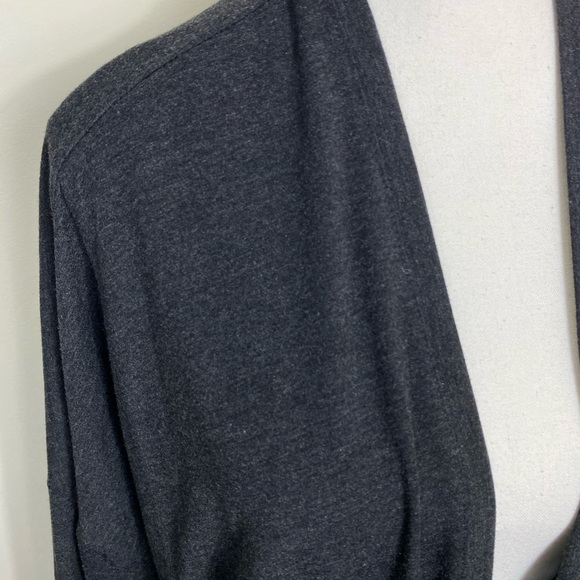 Life Is Good Heathered Charcoal Gray Cardigan - Picture 2 of 8